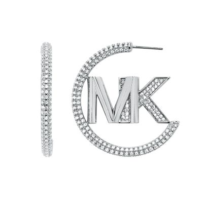 Créoles MK Metallic Muse en laiton ton argent