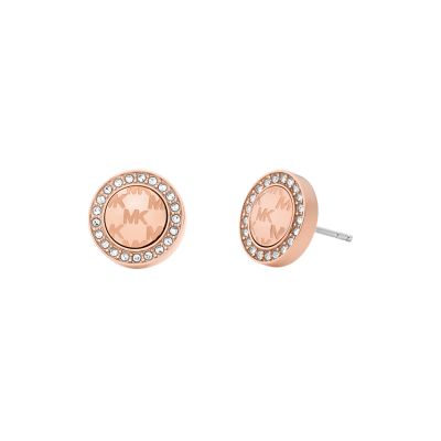 Michael Kors Fashion Rose Gold-Tone Stainless Steel Stud Earring -  MKJ7844791 - Watch Station