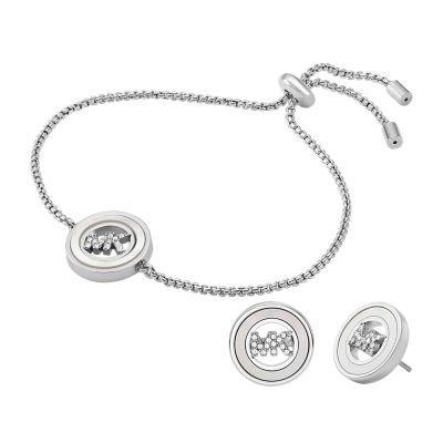 Michael kors necklace and best sale bracelet set