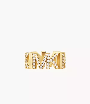 Michael Kors Ring Logo Metall vergoldet