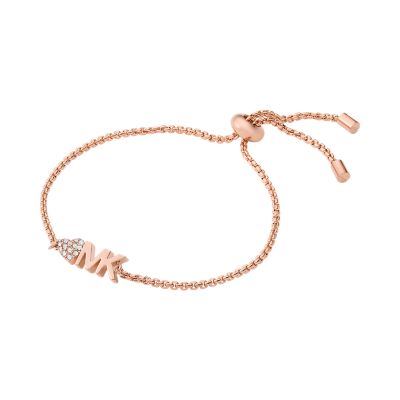 MK Fashion Rose Gold-Tone Brass Chain Bracelet - MKJ7975791