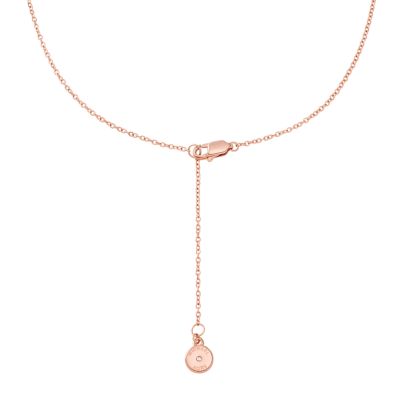 MK Fashion Rose Gold-Tone Stainless Steel Pendant Necklace
