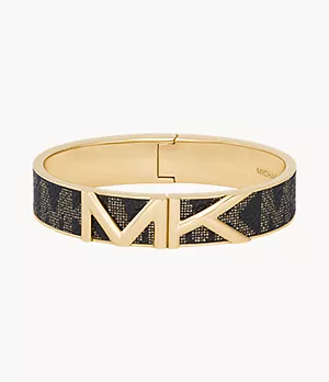 Michael Kors Gold-Tone Mott Bangle Bracelet