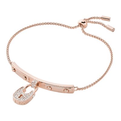 MK Fashion Rose Gold-Tone Brass Bangle Bracelet - MKJ8004791 