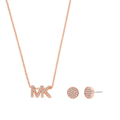 Mk necklace and earring set new arrivals