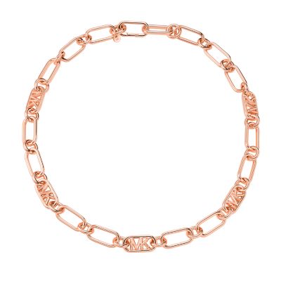 Michael Kors 14K Rose Gold Plated Empire Link Chain Necklace