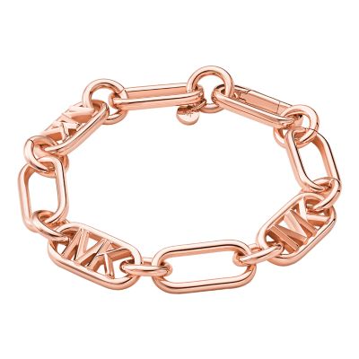 Michael Kors Women's 14K Rose Gold-Plated Empire Link Chain Bracelet - Rose Gold