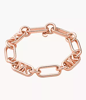 Michael Kors 14K Rose Gold-Plated Empire Link Chain Bracelet