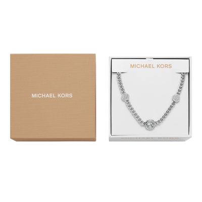 Michael kors charm necklace clearance