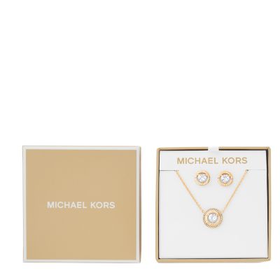 Mk necklace and store earring set