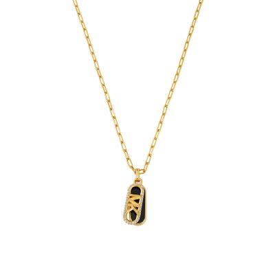 Michael kors dog tag hot sale necklace