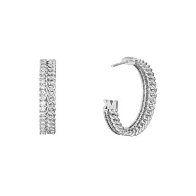 Platinum round store earrings