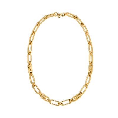 Michael Kors Women's 14K Gold-Plated Empire Link Chain Necklace - Gold