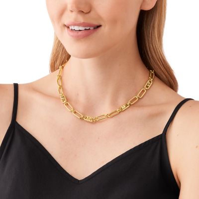 Michael kors hot sale chain link necklace