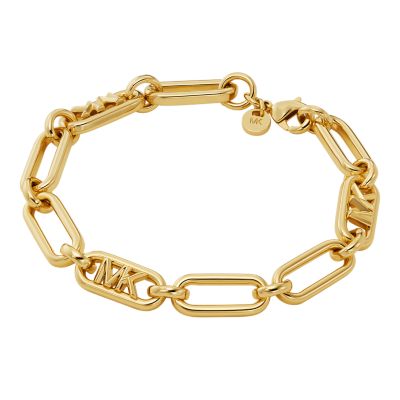 Michael Kors Women's 14K Gold-Plated Empire Link Chain Bracelet - Gold