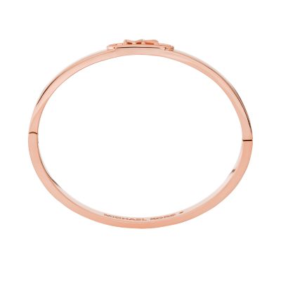 Michael Kors 14K Rose Gold-Plated Empire Link Bangle Bracelet