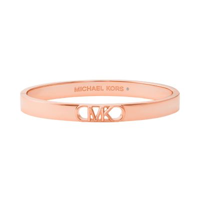 Michael Kors Women's 14K Rose Gold-Plated Empire Link Bangle Bracelet - Rose Gold