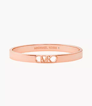 Michael Kors 14K Rose Gold-Plated Empire Link Bangle Bracelet