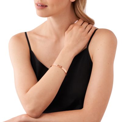 Michael Kors 14K Rose Gold-Plated Empire Link Bangle Bracelet