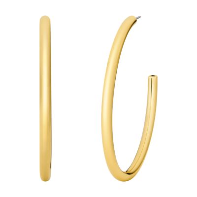 Michael kors shop hoop earrings golden