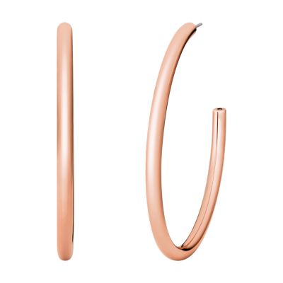 Michael kors rose store gold hoops