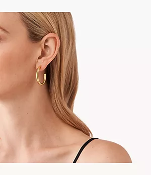 Michael Kors 14K Gold-Plated Small Thin Hoop Earrings