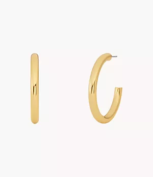 Michael Kors 14K Gold-Plated Small Thin Hoop Earrings