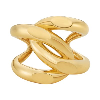 Michael Kors Women's 14K Gold Statement Curb Link Cuff Bracelet - Gold