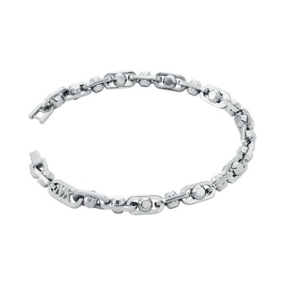 Michael Kors Rhodium-Plated Brass Astor Link Unisex Chain