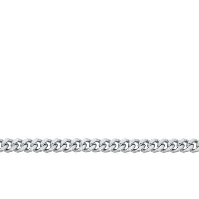 Michael Kors Platinum Plated Brass Curb Chain Unisex Chain Necklace MKJ841100040 Watch Station