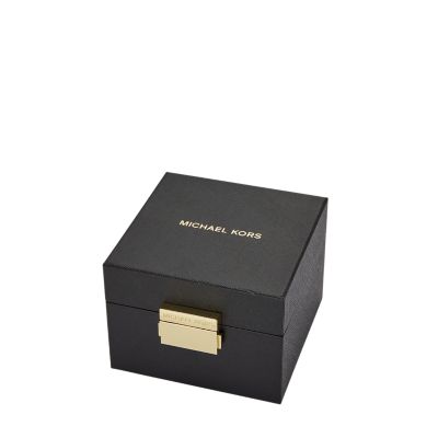 Michael Kors 14K Gold-Plated Brass Bracelet and Earrings Set