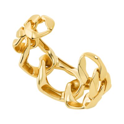 Michael Kors 14K Gold-Plated Organic Link Cuff Bracelet