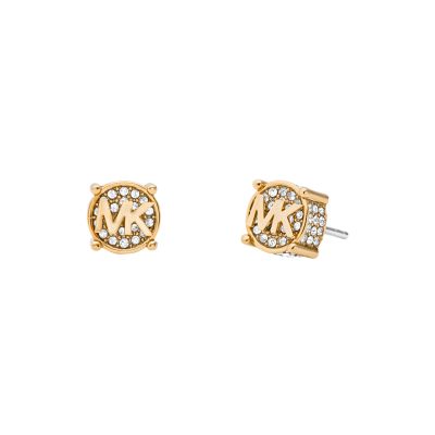 Michael Kors Women's Mk Fashion Gold-Tone Brass Stud Earrings - Gold