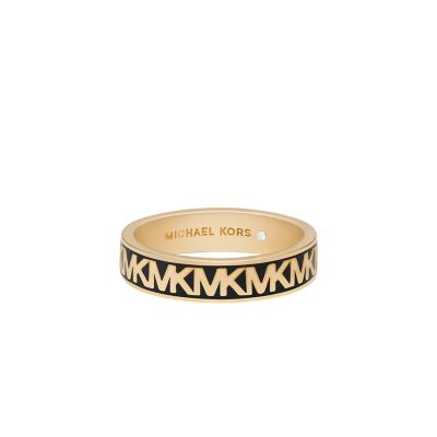 Michael Kors MK Rose Gold top Brass Band Ring