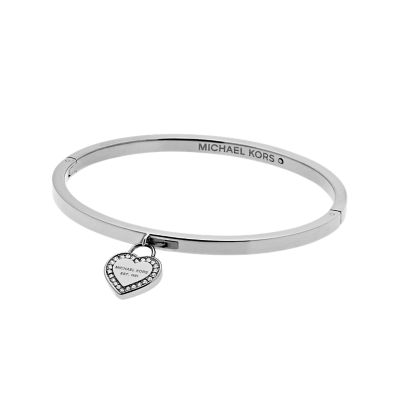 michael kors silver diamond bracelet