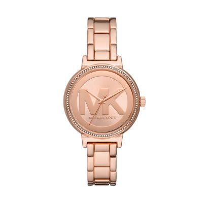 Michael Kors Women's Three-Hand Rose Gold-Tone Stainless Steel Watch - Rose Gold