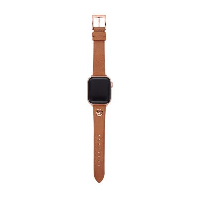 Michael Kors Logo Charm Luggage Leather 38mm/40mm/41mm Band for Apple  Watch® - MKS8003 - Watch Station