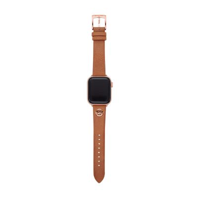 Michael Kors Logo Charm Luggage Leather 38/40mm Apple Watch® Band - MKS8003  - Watch Station