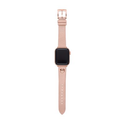 Michael Kors Logo Charm Blush Leather 38/40mm Apple Watch® Band