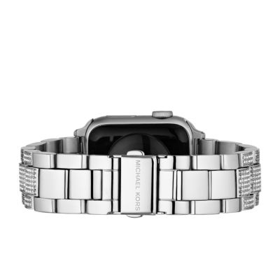 Michael Kors Pavé Silver Stainless Steel 38/40mm Apple Watch® Band