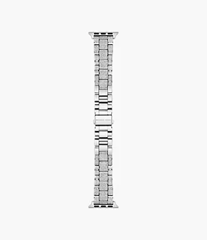 Michael Kors Band Apple Watch® 38 mm 40 mm 41 mm Pavé Edelstahl silberfarben