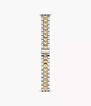 Bracelet pour Apple WatchMD Michael Kors en acier inoxydable bicolore, 38 mm/40 mm/41 mm