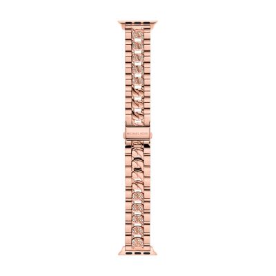 Rose gold chain apple watch outlet band