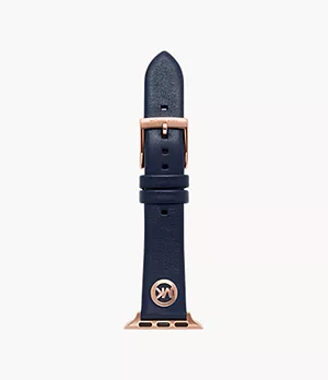 Michael Kors Navy Leather Band for Apple Watch®, 38/40mm