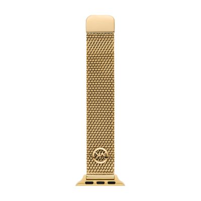 Michael Kors Gold Tone Stainless Steel Mesh Band for Apple Watch