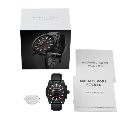 michael kors black hybrid access grayson watch