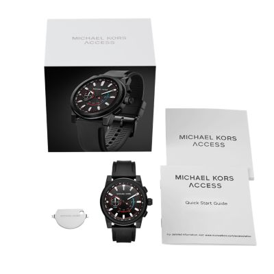 michael kors men's ion plated grayson smartwatch