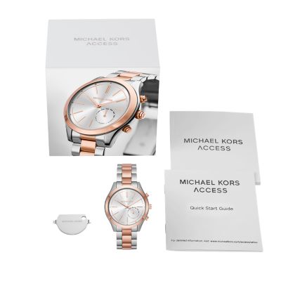 michael kors slim runway hybrid smartwatch