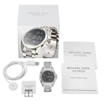 michael kors smartwatch bradshaw silver