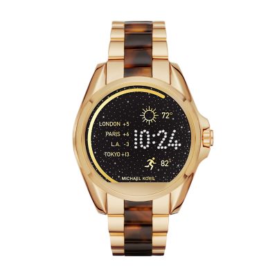 michael kors access touch screen gold bradshaw smartwatch mkt5002